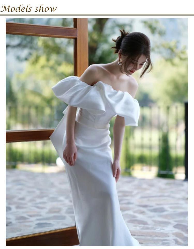 フリルスリーブ オフショルダー