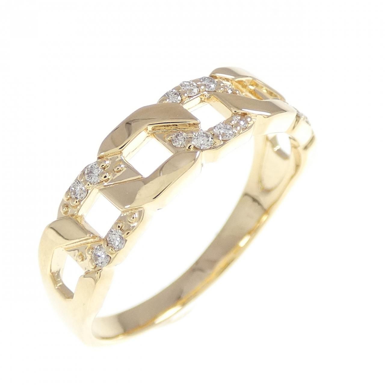 K18YG ダイヤモンド リング 0.12CT - メルカリ