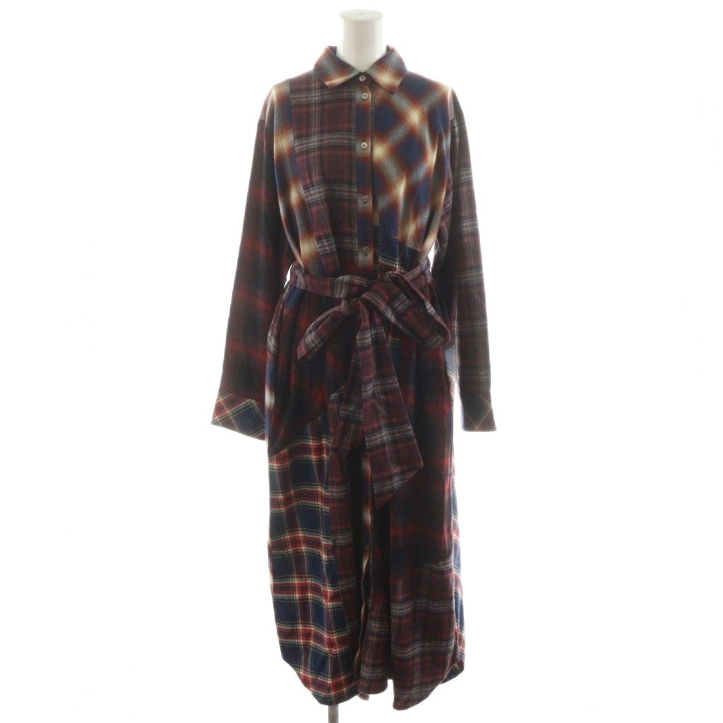 ケイタマルヤマ KEITA MARUYAMA Patchwork Shirt One Piece ワンピース