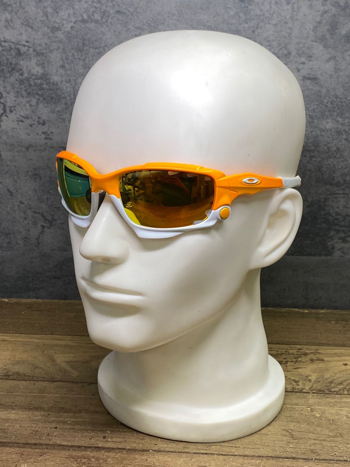 JN137 オークリー OAKLEY JAWBONE サングラス アイウェア オレンジ 白