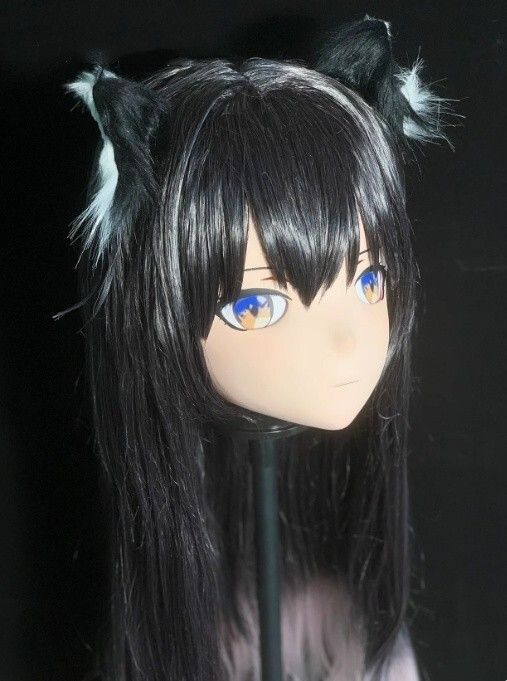 コスチューム・コスプレ 全頭マスク カツラ付き ロック付き NO.36