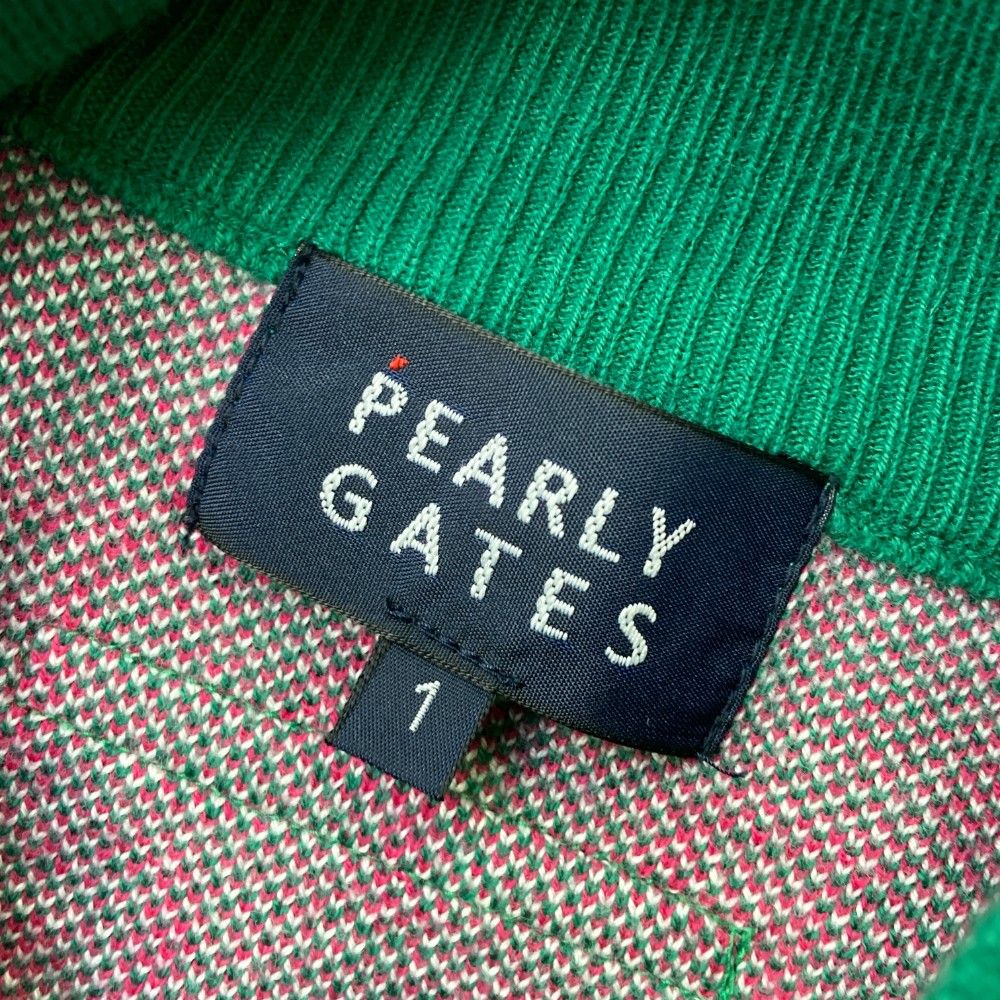 サイズ：1 PEARLY GATES パーリーゲイツ 2023年モデル ハイネック 長袖ニットセーター ボーダー柄 ホワイト系 [240101469408] ゴルフウェア レディース ストスト サイズ：1 PEARLY GATES パーリーゲイツ 2023年モデル