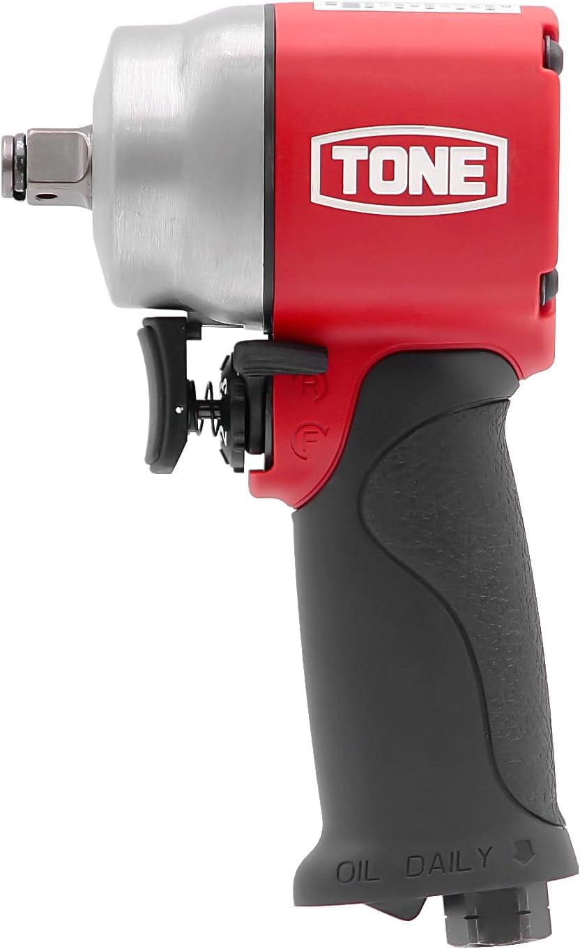 トネ TONE エアーインパクトレンチ ショートタイプ AI4201 差込角12.7mm 1|2 レッド 700N m