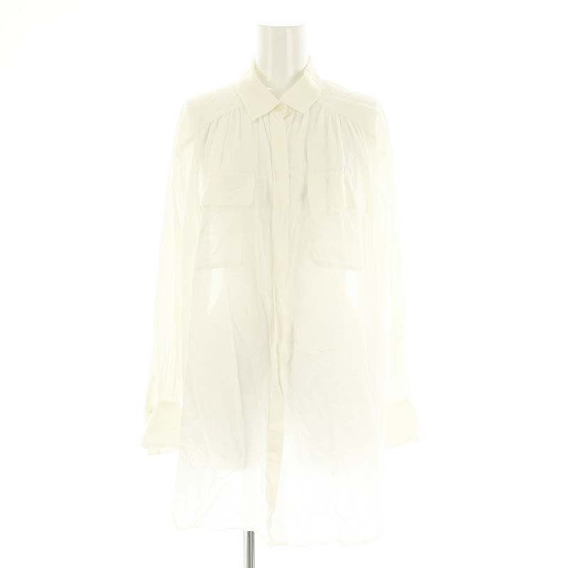 トップス Herlipto Prevost Voile Sheer Shirt white ハーリップトゥ Herlipto Cotton-brend Voile Sheer Shirt