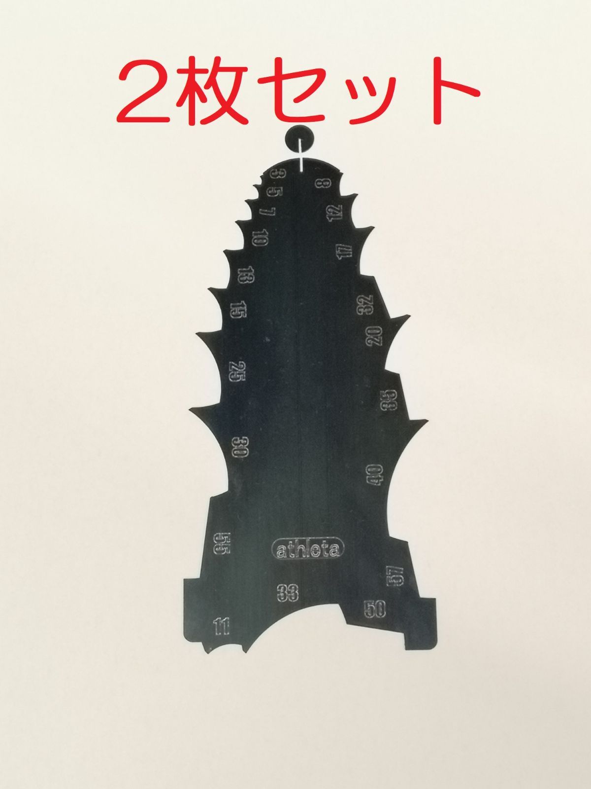 板金 ケガキゲージ ２枚セット レーザーカット品 リボン鋼 左右兼用