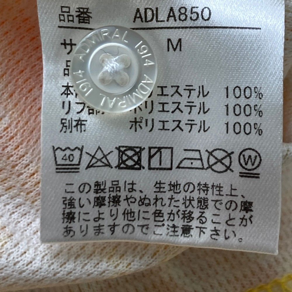 サイズ：M ADMIRAL アドミラル ノースリーブポロシャツ 総柄