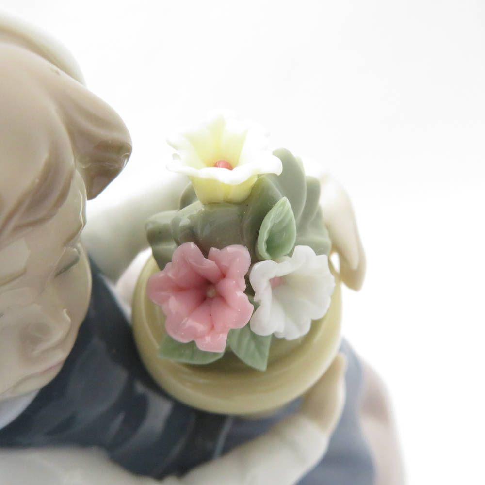 LLADRO リヤドロ 春が来た 置物 5223 美品 LLADRO リヤドロ 5223 春が来た フィギュリン 置物 女の子