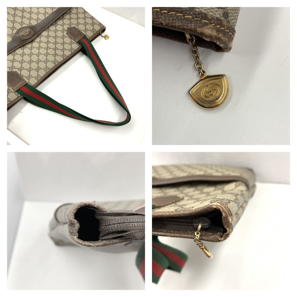 レア GUCCI オールド グッチ GG シェリーライン トートバッグ ベージュ GUCCI グッチ シェリーライン オールドグッチ GGスプリーム