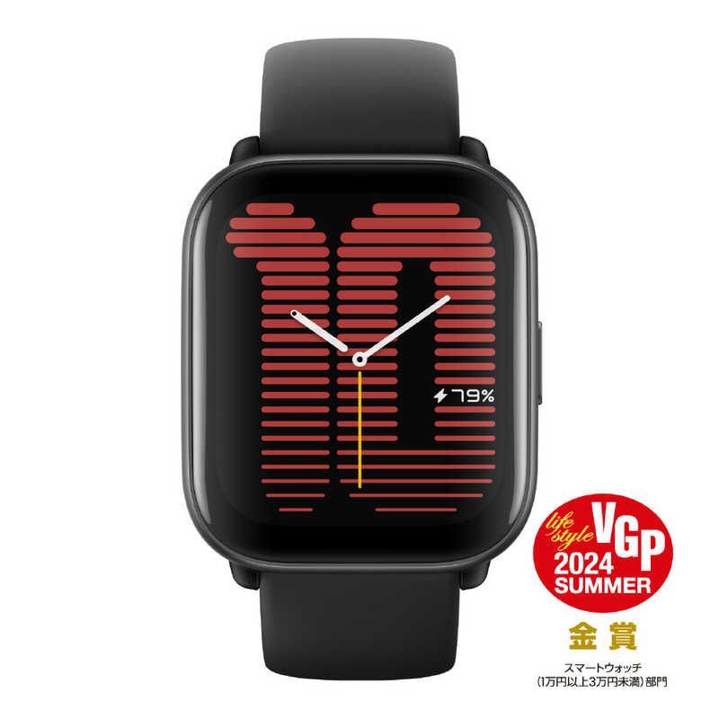 【新品 未使用 未開梱】アースリボーン　スマートウォッチ Amazfit Active (アマズフィット・アクティブ) ミッドナイトブラック　AmazfitActive