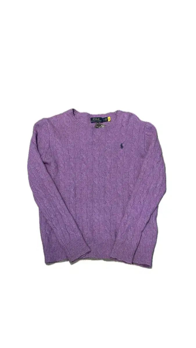 ポロ Ralph Lauren ラルフローレン ケーブル ニット セーター 紫