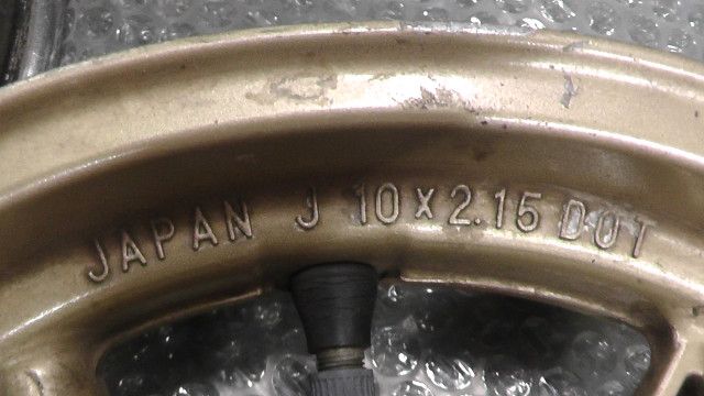 ライブディオZX中期 AF35 の ホイールセット 1761007566