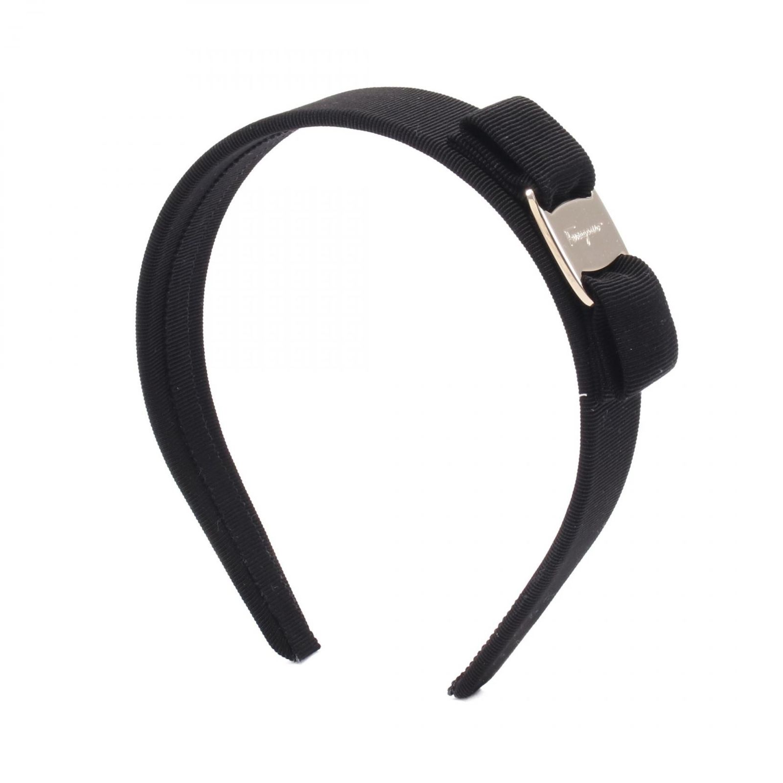 サルヴァトーレフェラガモ Salvatore Ferragamo その他アクセサリー ヴァラリボン 572738344311001 ブラック GP ゴールドメッキ カチューシャ レディース