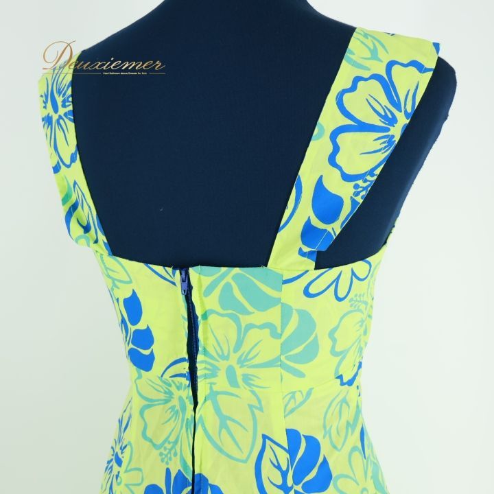 フラダンス 衣装 ワンピース ドレス グリーン系 T&L MUUMUU FACTORY