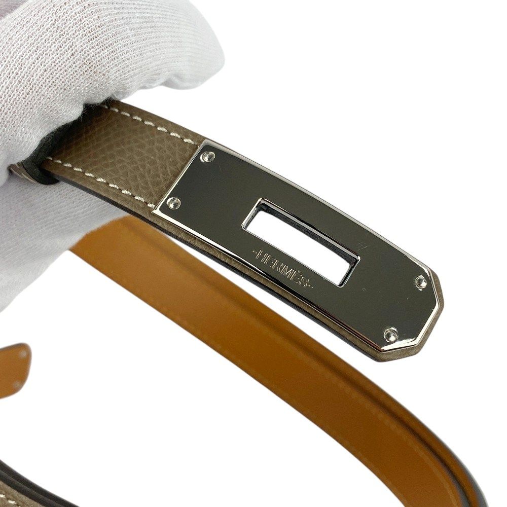 新品同様 エルメス モールH レザーベルト エトゥープ ローズサクラ D刻印 HERMES - 新品同様 エルメス モールH レザーベルト エトゥープ