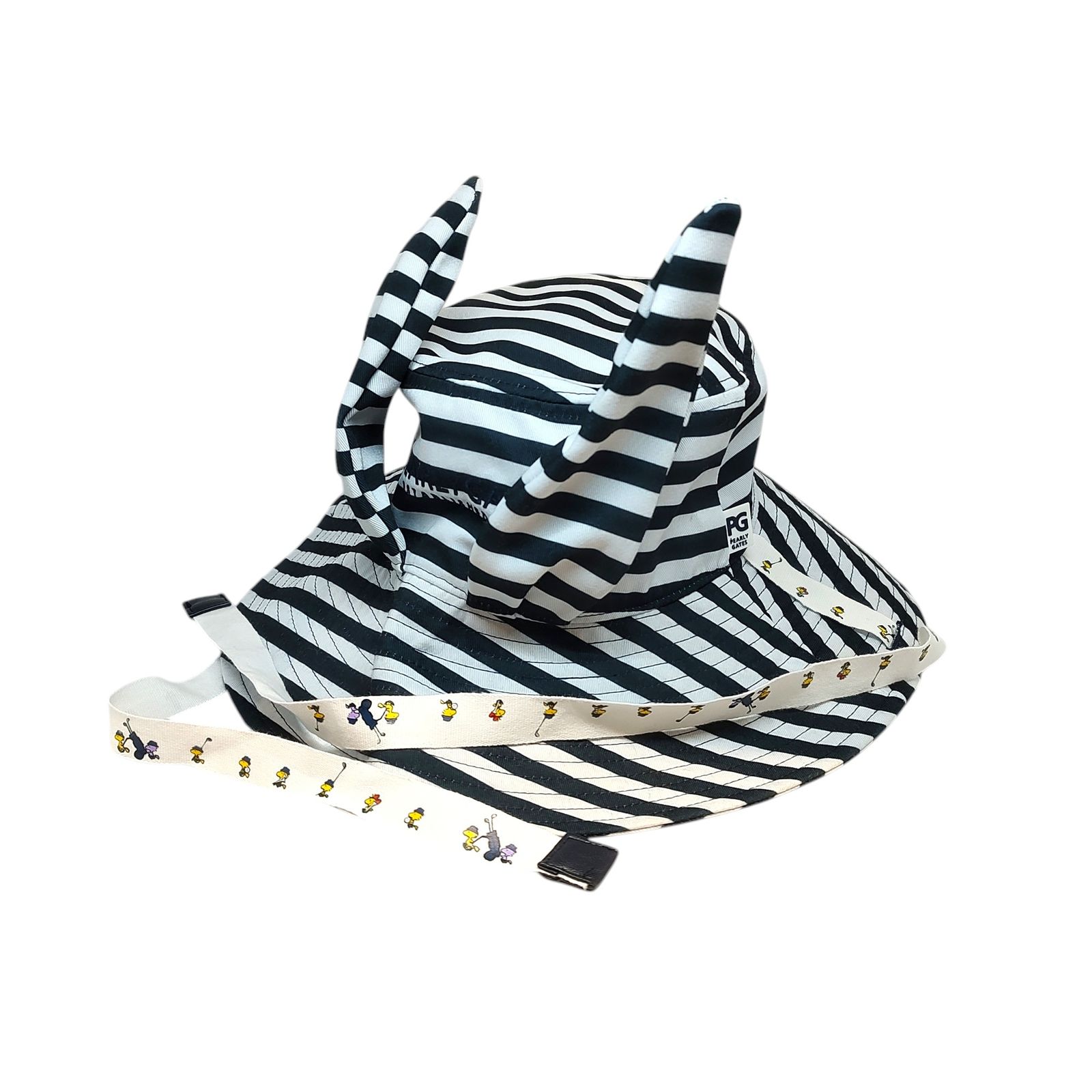 PEARLY GATES パーリーゲイツ ゴルフ ×PEANUTS SNOOPY 耳付き ボーダー