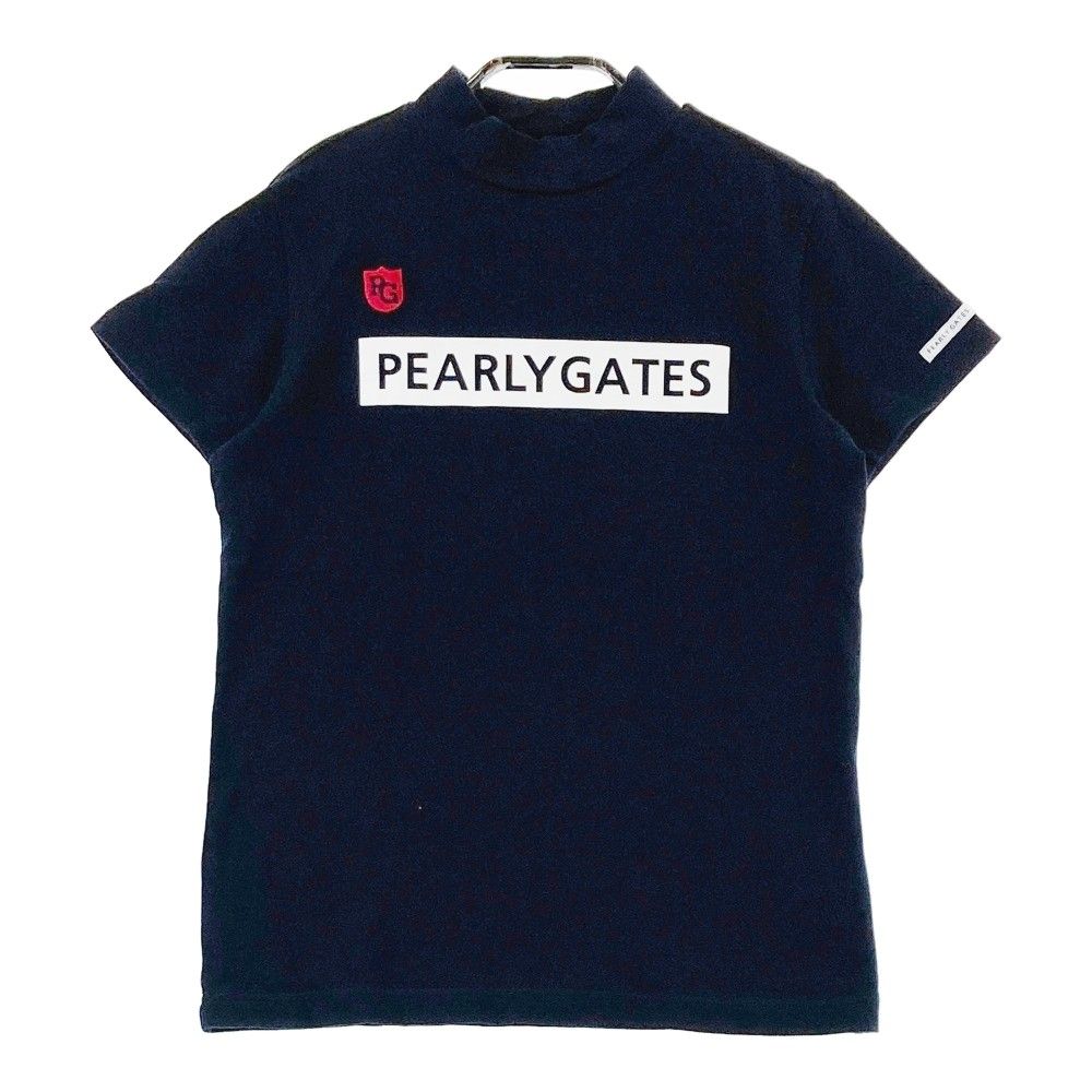 サイズ：1 PEARLY GATES パーリーゲイツ 2022年モデル ハイネック 半袖Tシャツ ネイビー系 [240101304655]#  ゴルフウェア レディース ストスト - メルカリ