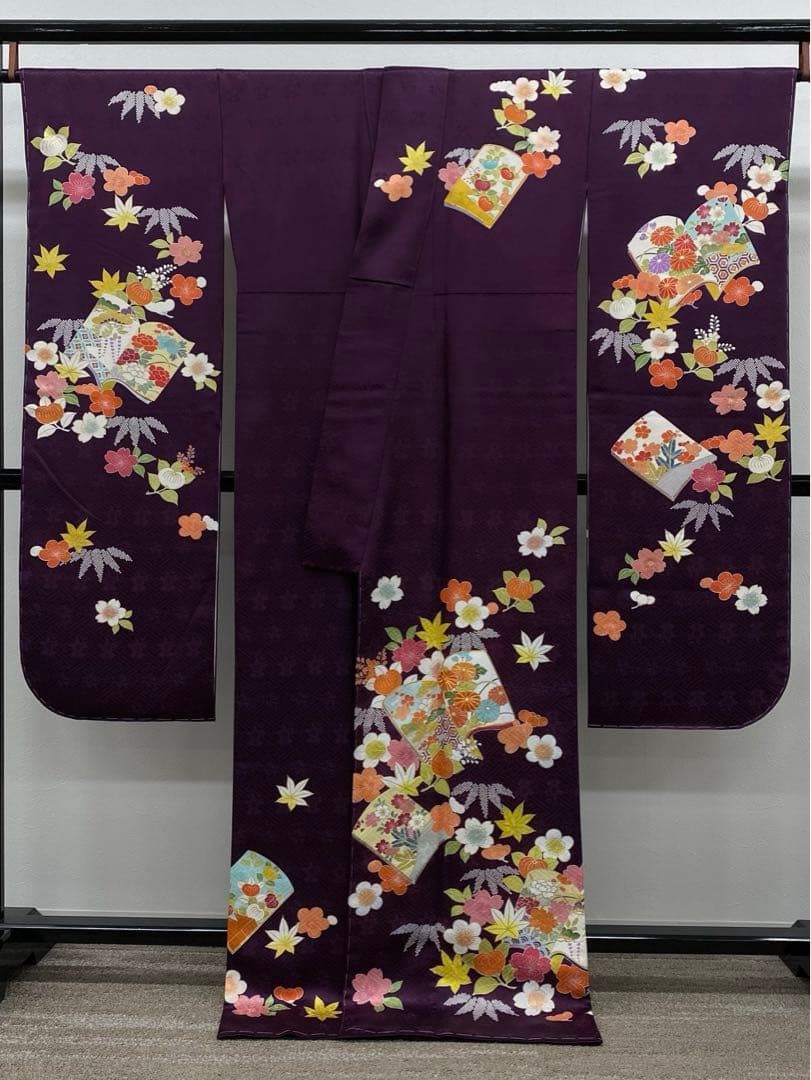千總 誰が袖好み 高島屋オリジナル 振袖 金駒 金彩 身丈169cm 躾糸付き