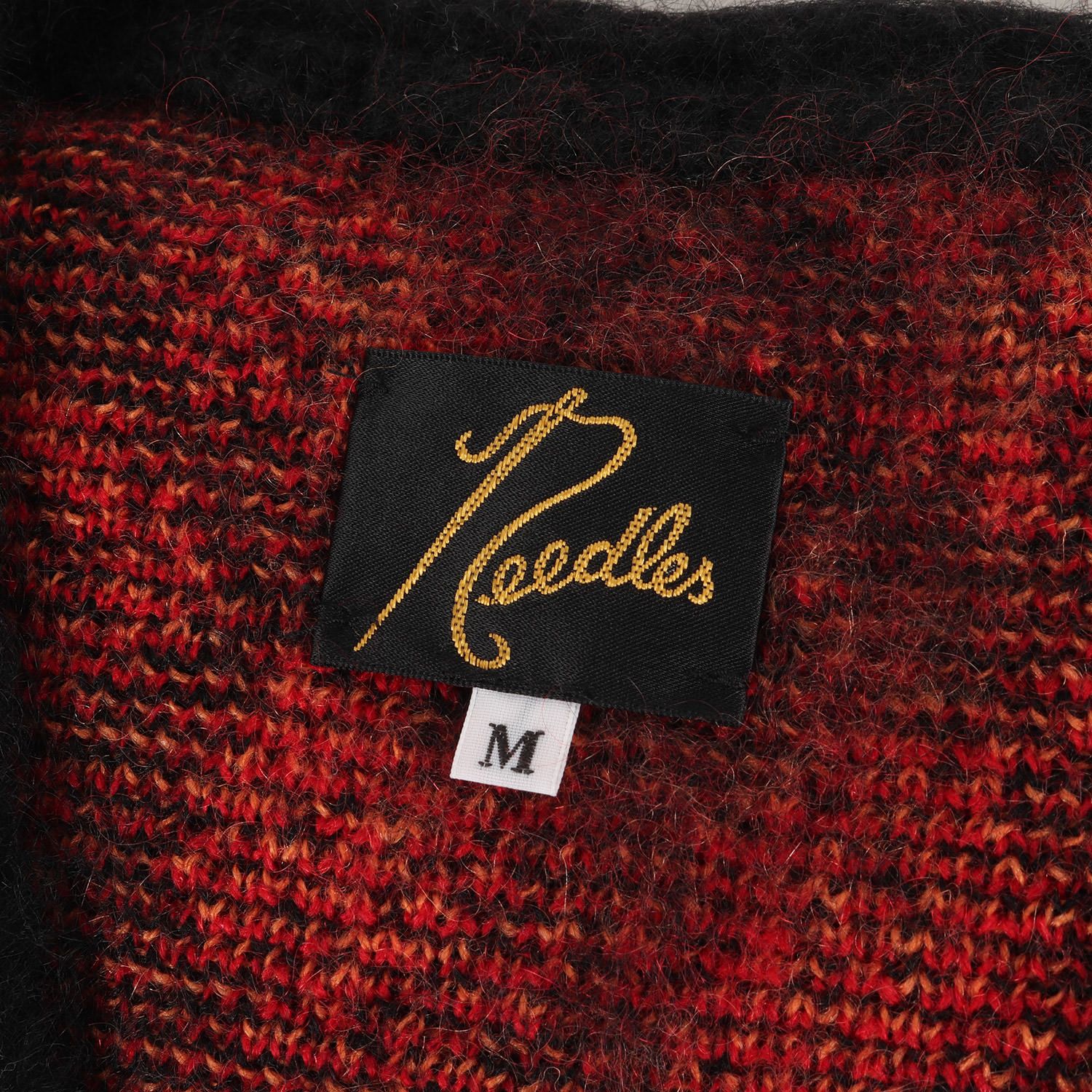 NEEDLES ニードルズ カーディガン サイズ:M 21AW JOURNAL STANDARD ジャーナルスタンダード 別注 ペイズリー モヘア  ニット カーディガン Mohair Cardigan Paisley ブラック レッド 日本製【メンズ】 - メルカリ