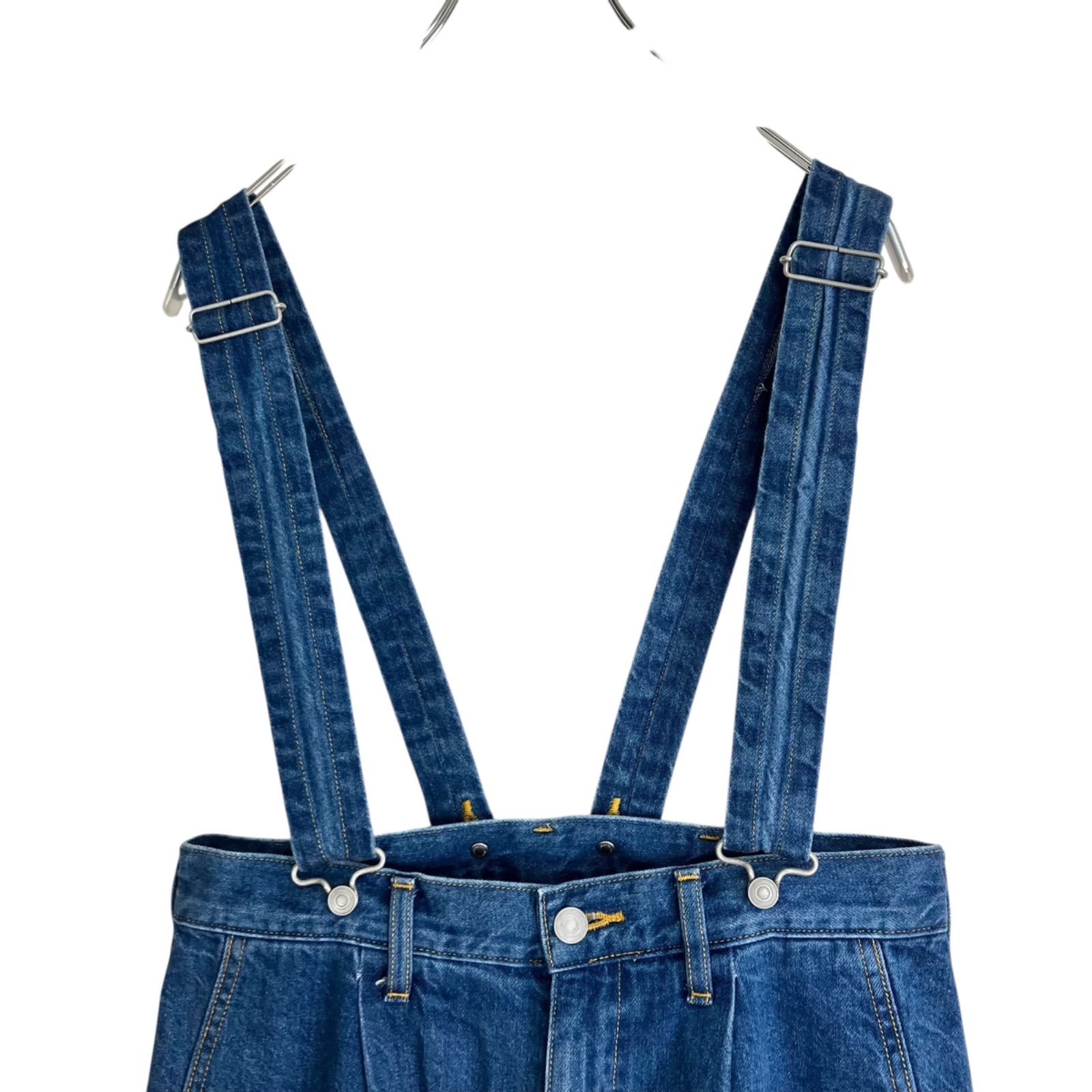 サスペンダーデニムパンツ