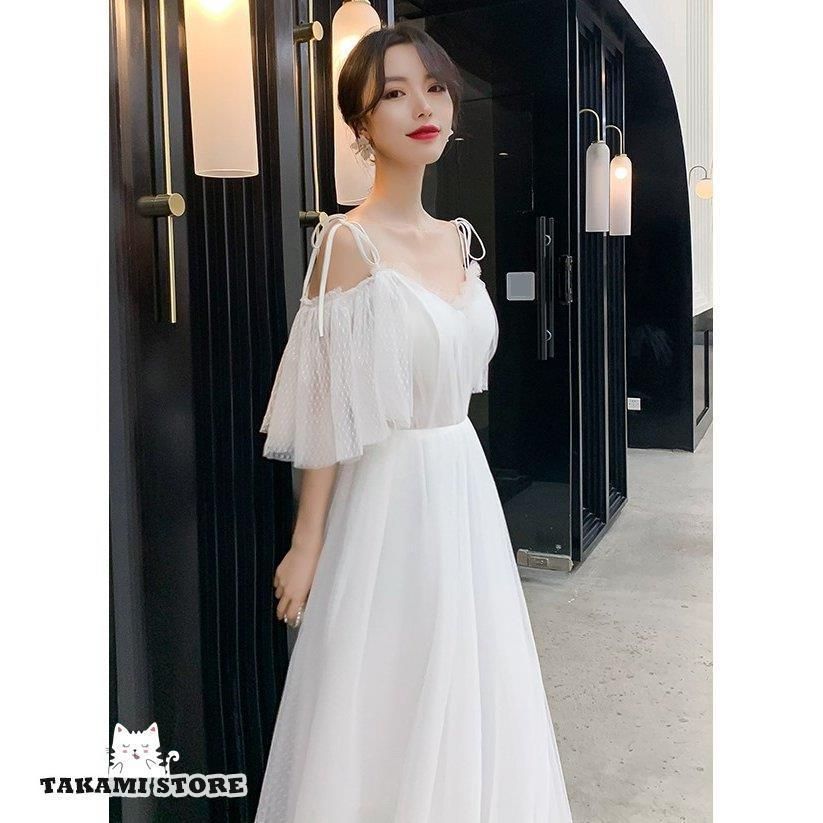 ◈ ウエディングドレス スレンダー ロングドレス 結婚式 花嫁 ドレス ウェディングドレス 二次会 大きいサイズ 3l 小さいサイズ オフショルダWP アイテム