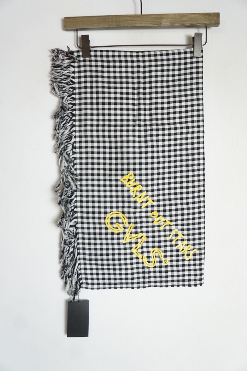 24AW GAVIAL ガヴィル double gauze stole ダブル ガーゼ チェック ストール スカーフ GVL-24AWA-0669 中村達也 705P♪
