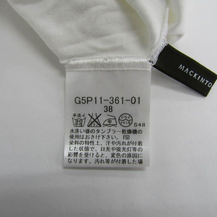 タグ付き未使用品 マッキントッシュロンドン ホワイトカットソー 上質 日本製 ホワイト系｜カットソー・Tシャツ｜MACKINTOSH LONDON