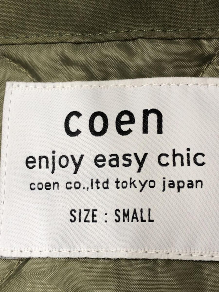 coen コーエン ライナー付き モッズ コート sizeS/カーキ