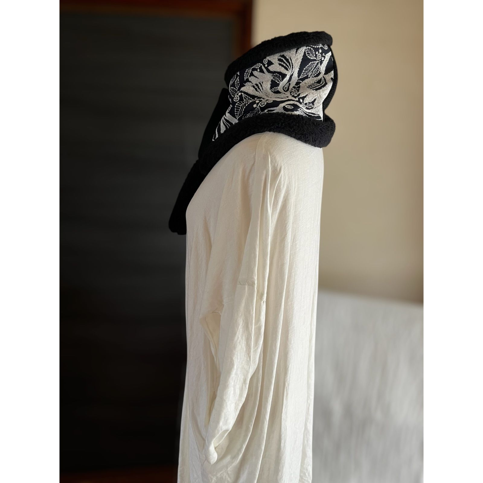 tambourineのネックウォーマー ミナペルホネン生地使用