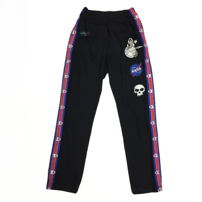 ヴェトモン VETEMENTS  サイドロゴラインパンツ M  ブラック【中古】