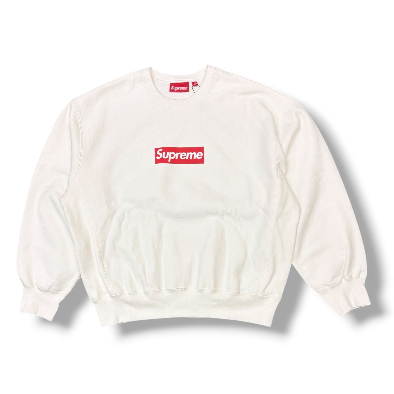 国内正規 未使用品 Supreme 25SS Washed Box Logo Crewneck ウォッシュ