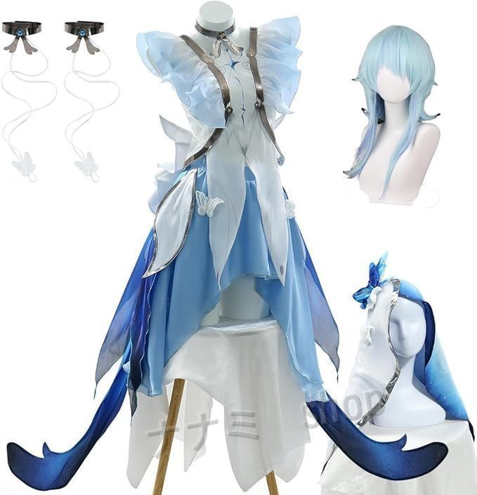??鳴潮 ショアキーパー コスプレ衣装 アクセサリー付き 全セット ウィッグ付き人気キャラクター コスチューム cosplay 変装 仮装 ステージ服