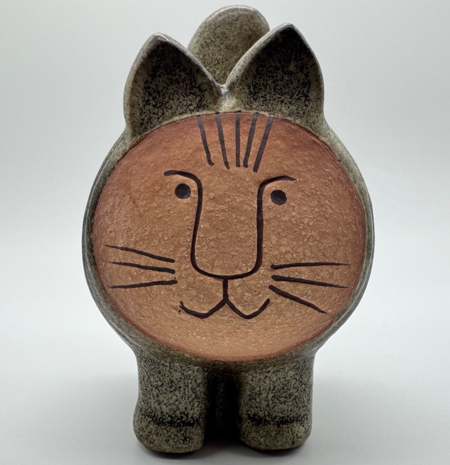 *☆新品未使用!! リサラーソン ディエチキャット グレー 猫の置物 陶器*☆ リサラーソン（Lisa Larson）ディエチキャット グレー dieci cat