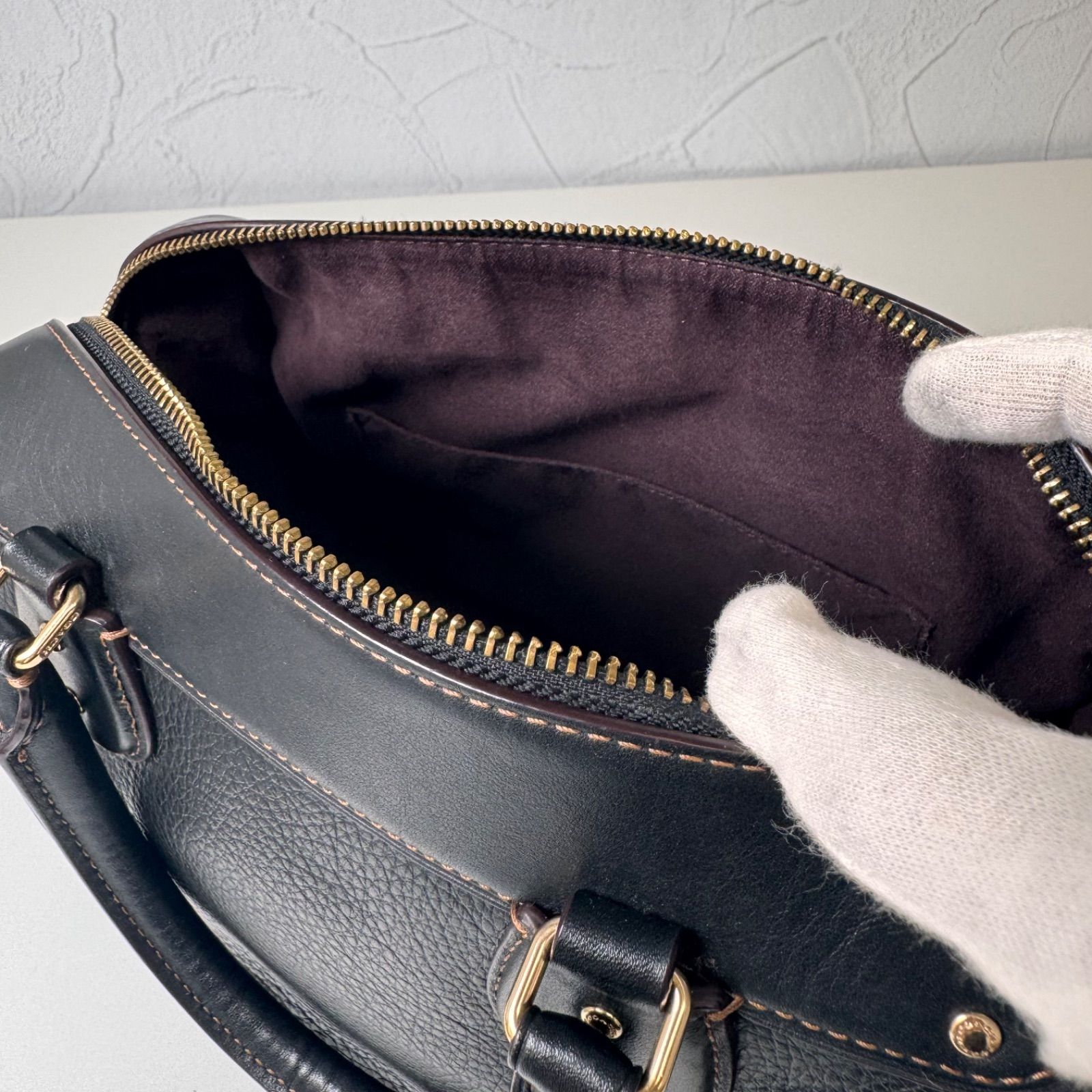 ✨Bランク COACH 2way ミニボストン ショルダーバッグ ハンドバッグ