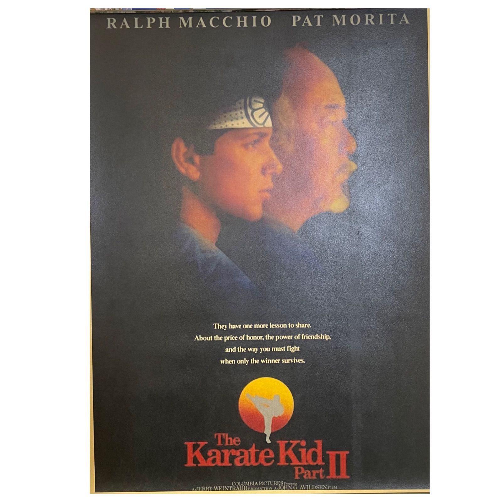 K175A3 ベストキッド 2 映画 ポスター 洋画 カンフー ラルフマッチオ 