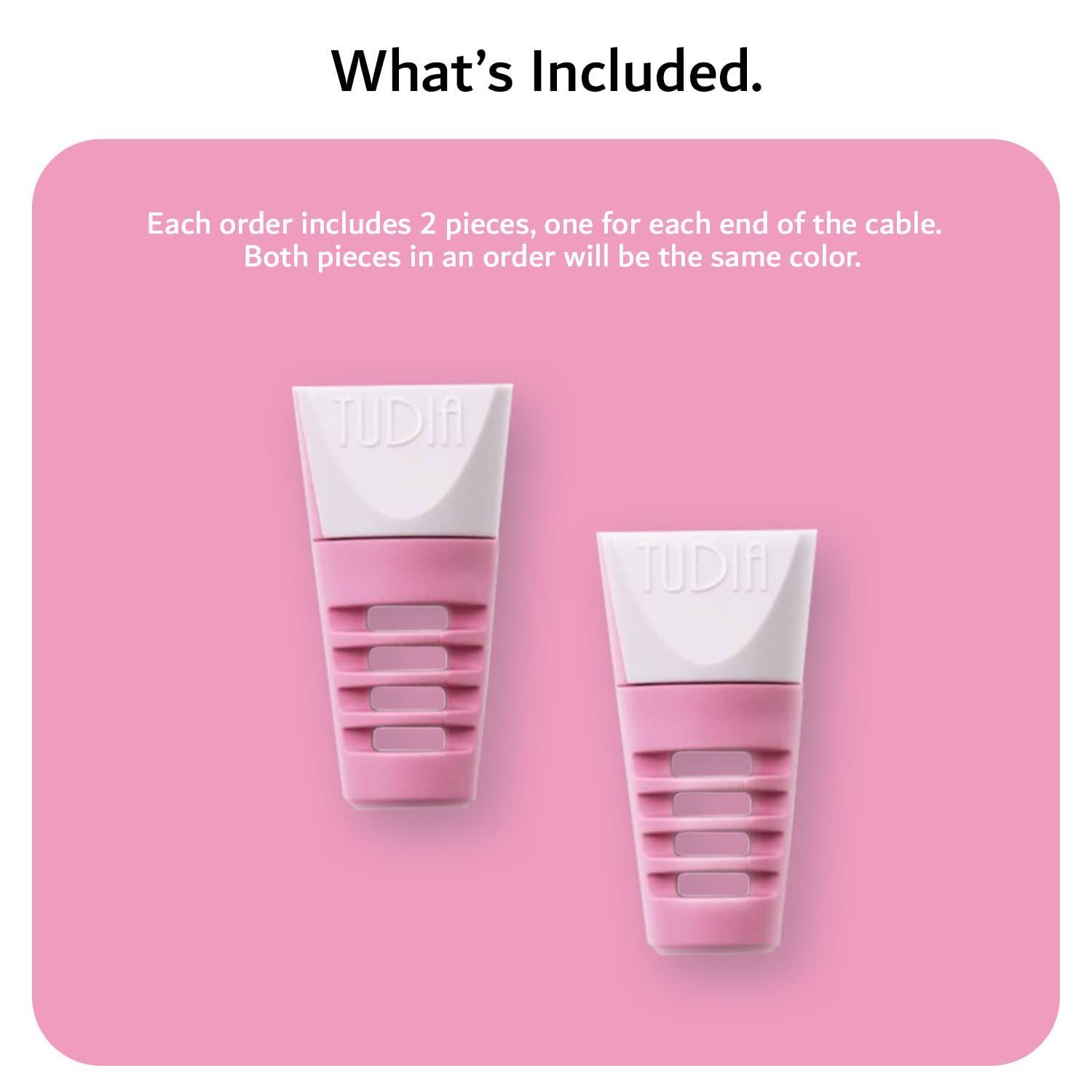 Klip スナップオン ケーブルプロテクターを iPod iPhone iPad Apple TUDIA Watch充電ケーブル用 ピンク