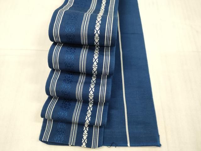 平和屋着物●男性 本場筑前博多織 角帯 献上 正絹 DAAX0395cm