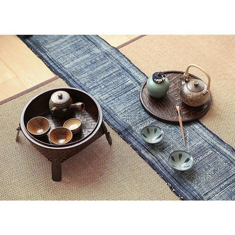 竹編み テーブル