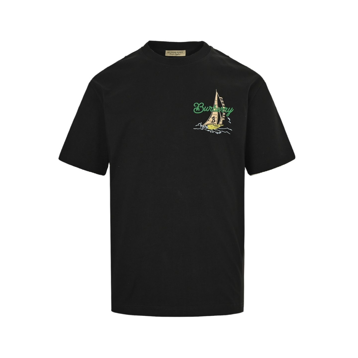 今日特価】Burberry バーバリー 25ss 帆船プリント T シャツ-2