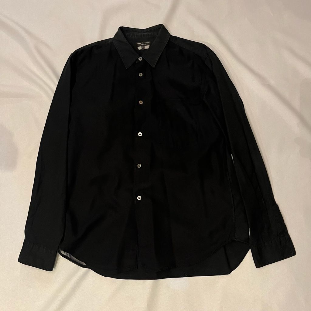 COMME des GARCONS HOMME PLUS コムデギャルソンオムプリュス シアードッキングシャツ ブラック size - 代官山A05