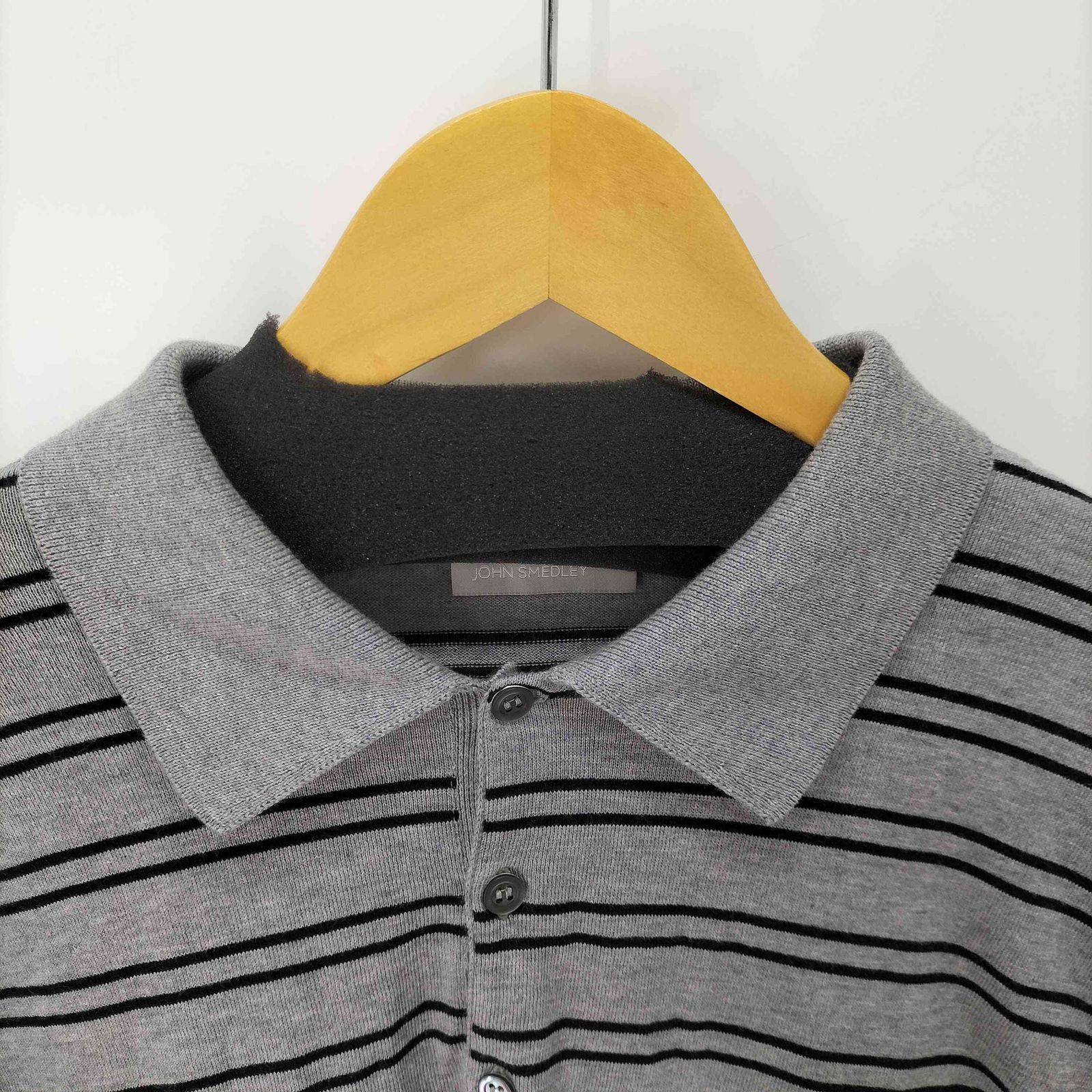 ジョンスメドレー JOHN SMEDLEY 別注 コットンニット ボーダー ジョンスメドレー JOHN SMEDLEY 別注 コットンニット ボーダー