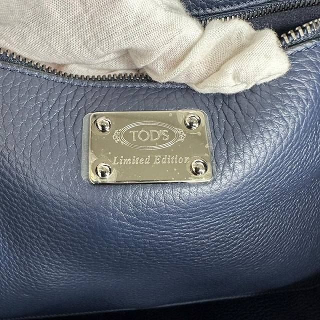 トッズ TOD’S ペーパーバッグ トートバッグ ネイビー トッズ TOD'S ペーパーバッグ トートバッグ ネイビー トッズ TOD'S