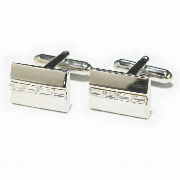 鎌倉カフス工房 センターラインクリスタルカフス（カフスボタン） ed131