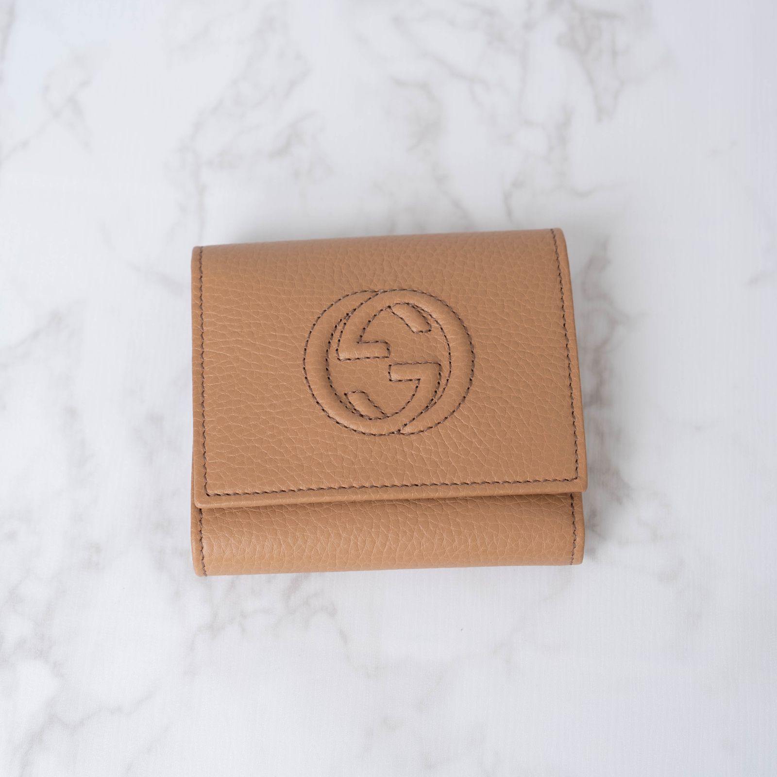 GUCCI グッチ SOHO ソーホー GGレザー 三つ折り財布 ウォレット 598207