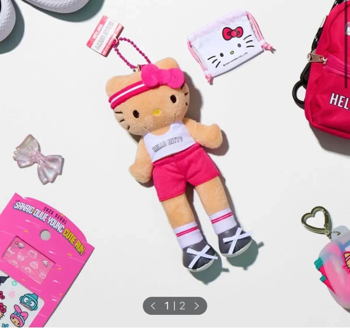 韓国限定】サンリオキーリング4点セット オリヤンコラボ 日焼け