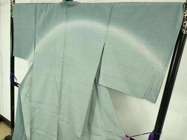 平和屋本店□極上 本塩沢 やまだ織 訪問着 単衣 染色作家 桐村博 逸品  