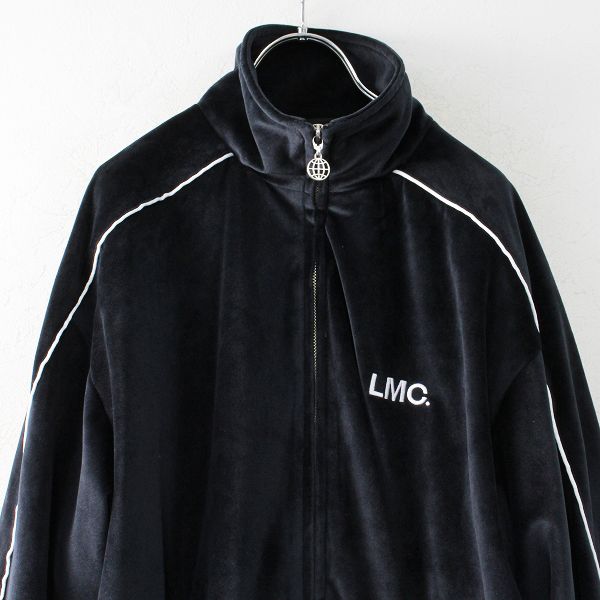 メンズ LMC エルエムシー ベロアトラックジャケット S/ブラック 黒