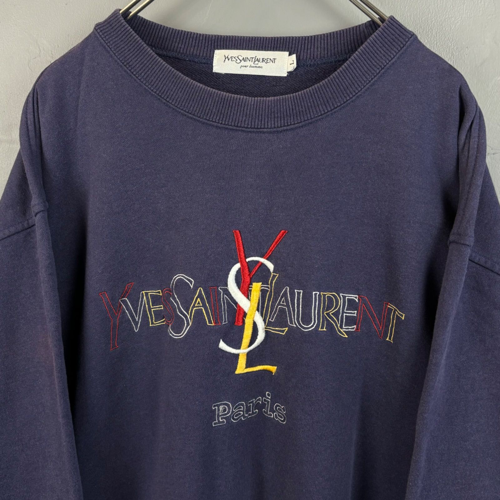 Yves Saint Laurent 90s vintage レア　トレーナー 90s Vintage Yves Saint Laurent イヴサンローラン サンローラン