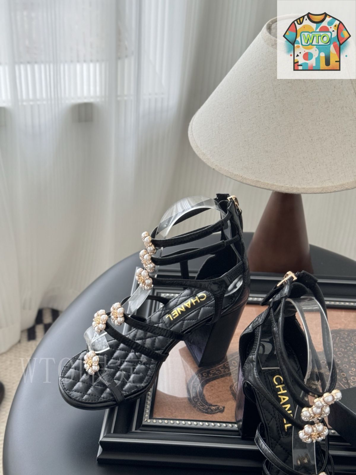 ユニークなヒールデザイン☆【CHANEL】25P サンダル Chanel 25P 椿サンダル08-1 - メルカリ