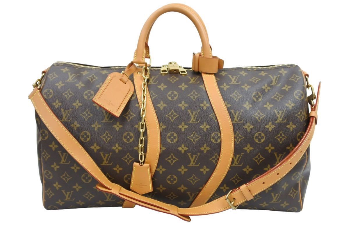 極美品 LOUIS VUITTON ルイ ヴィトン キーポルバンドリエール50 極美品 LOUIS VUITTON ルイ ヴィトン キーポルバンドリエール50