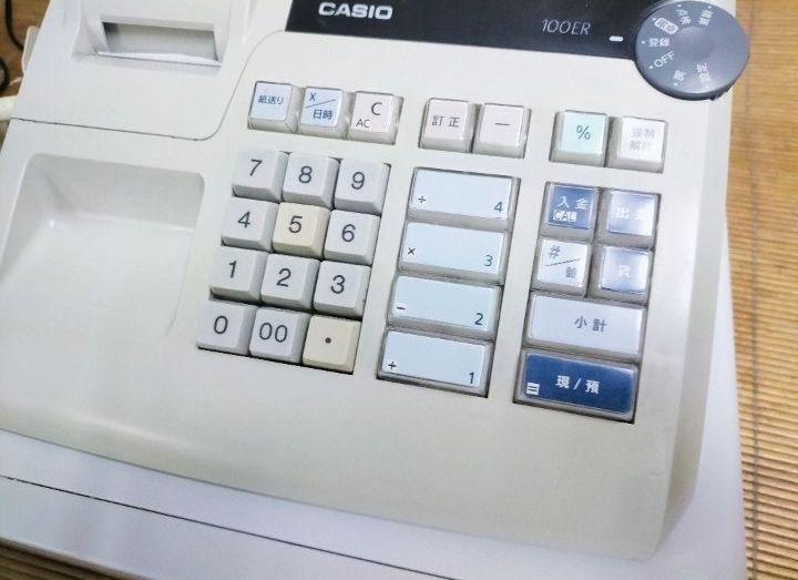 CASIO  100ER レジスター カシオレジスター 100ER 簡単便利特殊 送料込 077277 - メルカリ